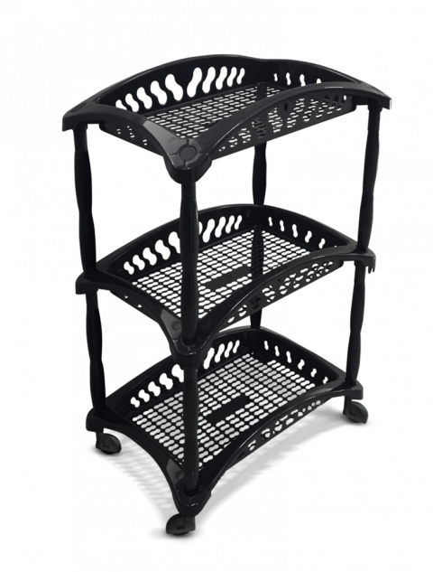 Organizador Vertical Telado Triplo Preto 25612 405x285x650mm (2)